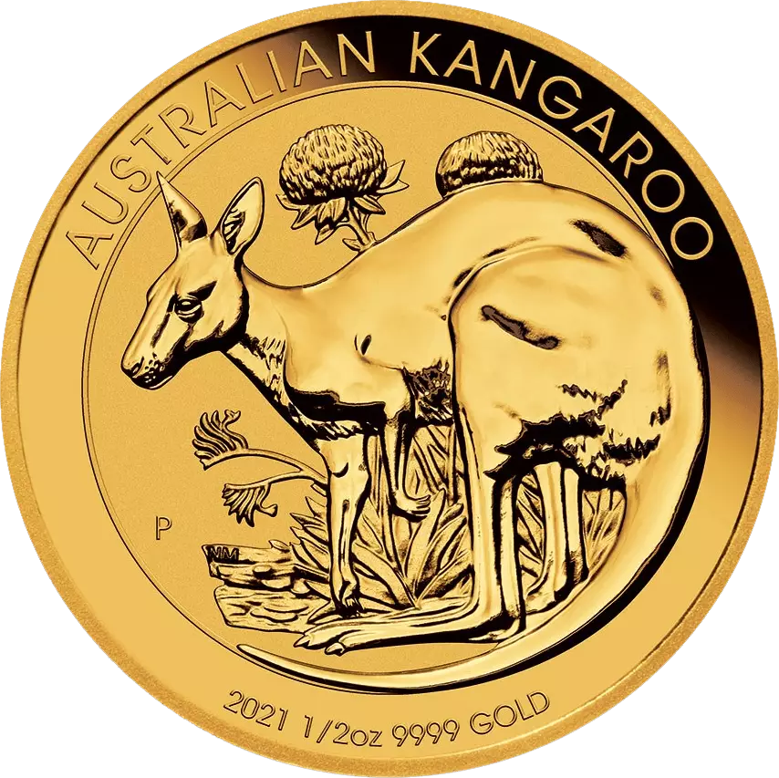 1/2oz Gold Perth Mint Kangaroo Coin
