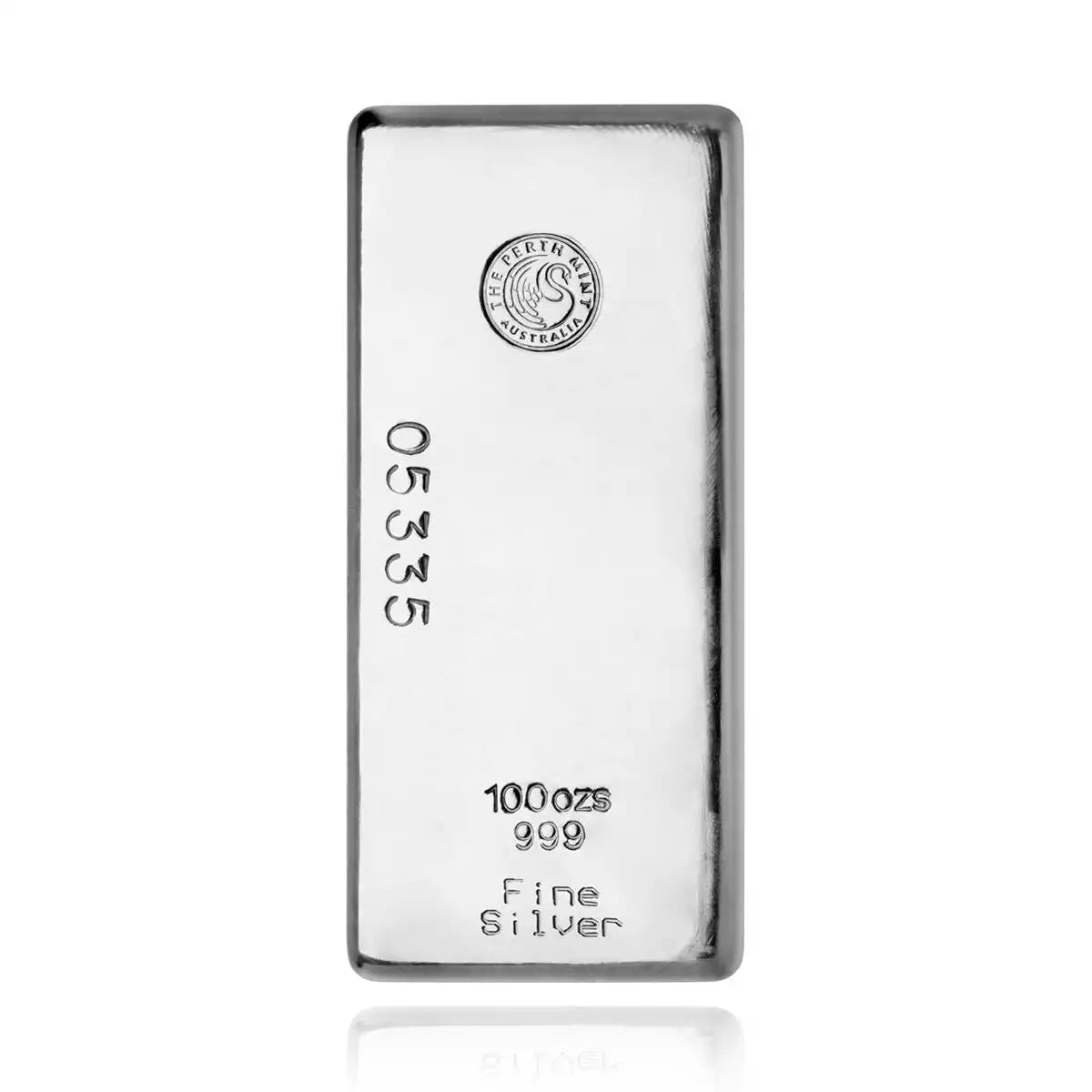 100oz Silver Perth Mint Cast Bar
