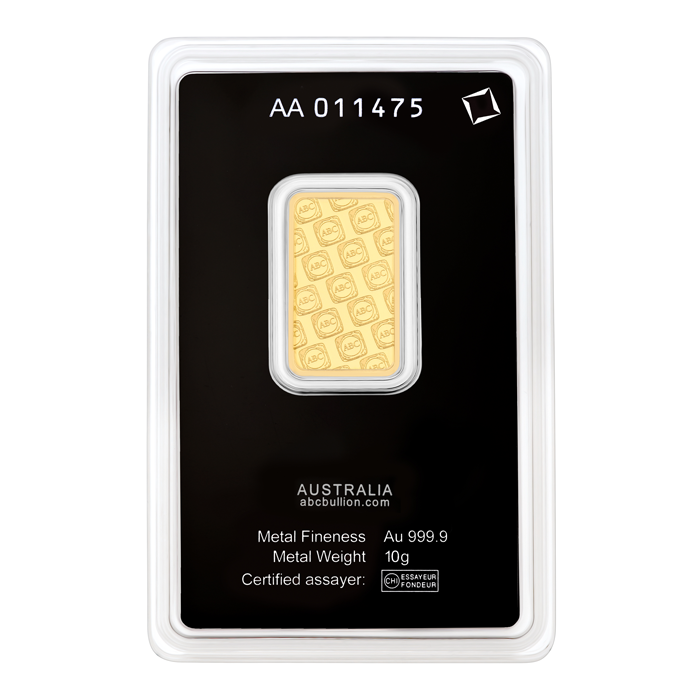 10g Gold ABC Bullion Minted Tablet