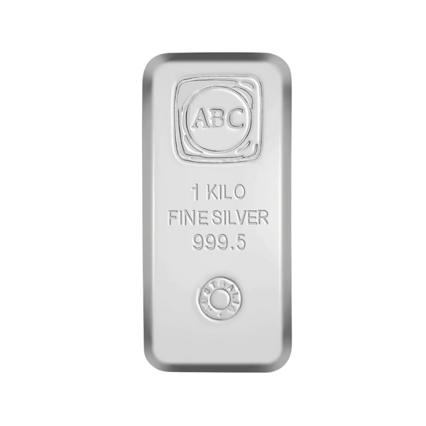 1kg Silver ABC Bullion Cast Bar