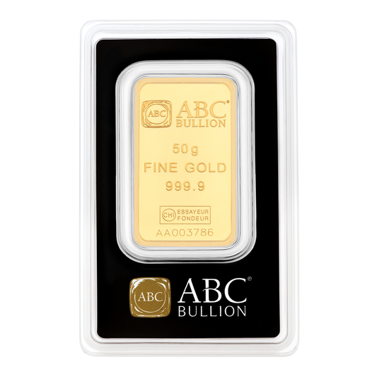 50g Gold ABC Bullion Minted Bar