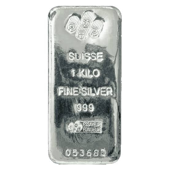 1kg Silver PAMP Suisse Cast Bar (Buyback)