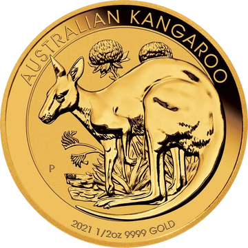 1/2oz Gold Perth Mint Kangaroo Coin