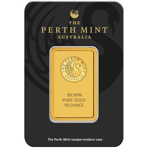 100g Perth Mint Gold Minted Bar