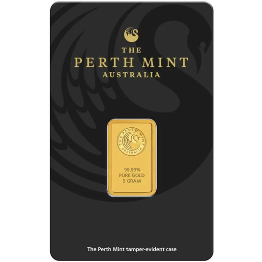 5g Gold Minted Bar Perth Mint