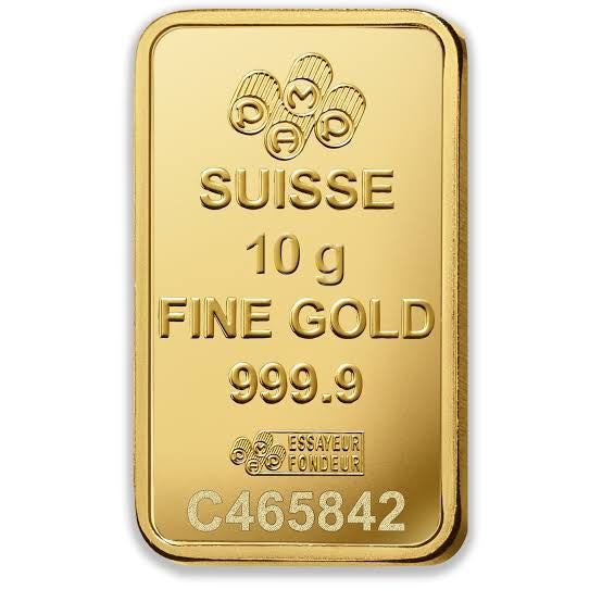 10g Gold PAMP Suisse Minted Bar