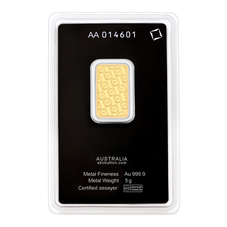 5g Gold ABC Bullion Minted Tablet