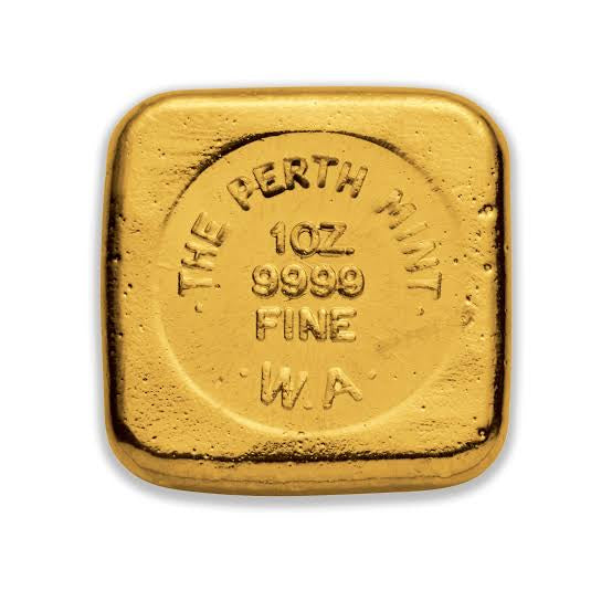 1oz Gold The Perth Mint Cast Bar (Circulated)