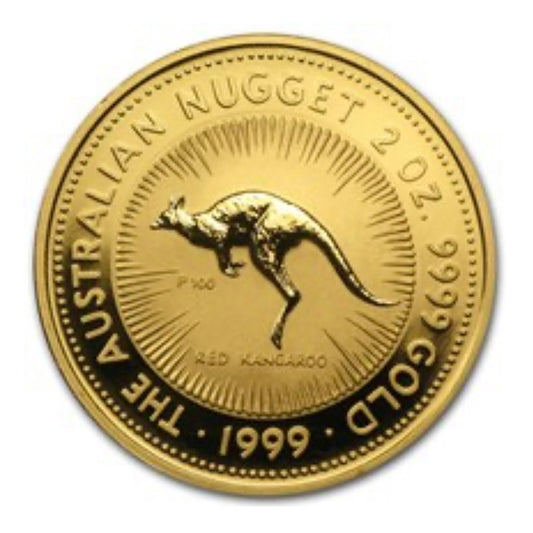1999 2oz Gold Kangaroo Nugget Coin