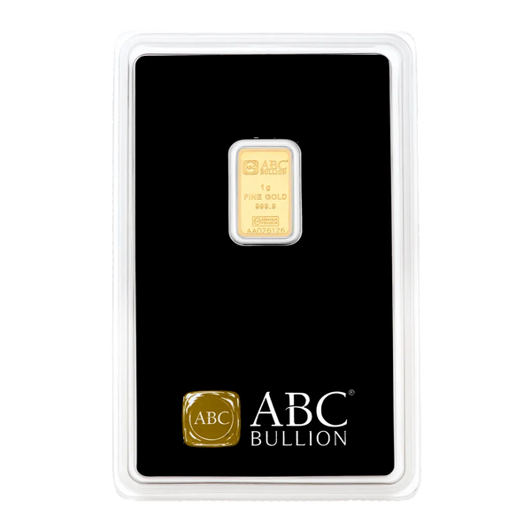 1g Gold ABC Bullion Minted Tablet