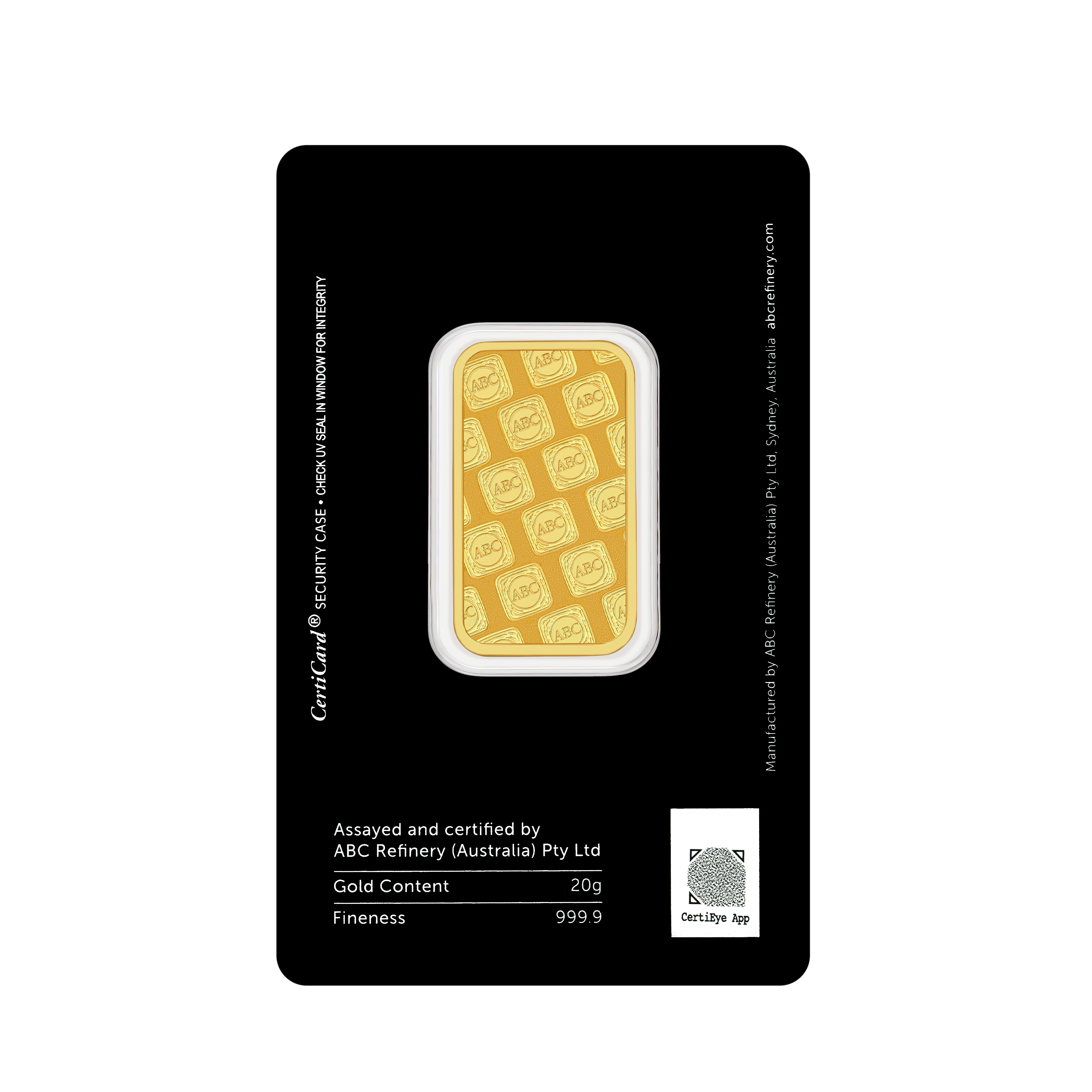20g ABC Bullion Minted Gold Tablet