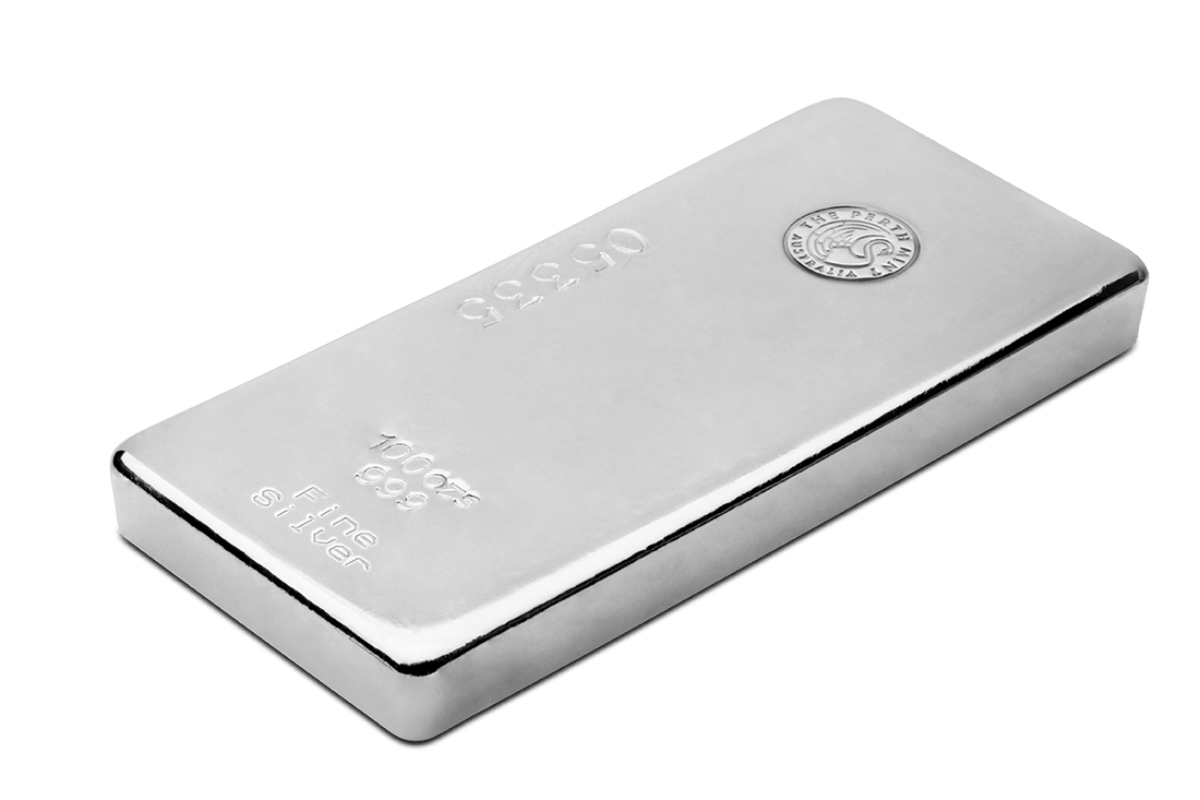 100oz Silver Perth Mint Cast Bar