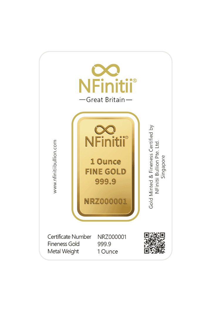 1oz Gold NFinitii Rosato Minted Tablet